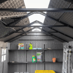 Lifetime 15 ft x 8 ft Dual-Entry Outdoor Storage Shed, Grey - Image 6