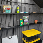 Lifetime 15 ft x 8 ft Dual-Entry Outdoor Storage Shed, Grey - Image 7