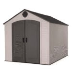 Lifetime 8 ft x 10 ft HDPE Outdoor Storage Shed, Steel-Reinforced