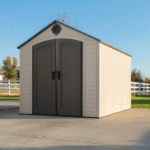 Lifetime 8 ft x 10 ft HDPE Outdoor Storage Shed, Steel-Reinforced - Image 12