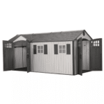 Lifetime 8 ft x 17.5 ft Dual-Entry Outdoor Storage Shed, Tan - Image 8