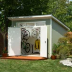 Olympia 10 ft Wood Storage Shed, LP SmartSide Siding with Floor and Windows - Image 3