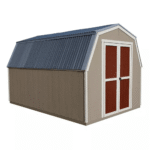 Ontario 8 ft x 12 ft Outdoor Wood Shed, Barn-Style with 8 ft Peak Height