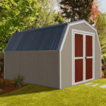 Ontario 8 ft x 12 ft Outdoor Wood Shed, Barn-Style with 8 ft Peak Height - Image 2