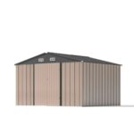 Patiowell 10 ft x 8 ft Storage Shed with Windows, Sloped Roof and Lockable Door