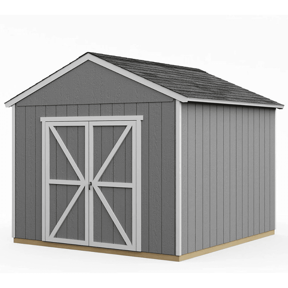 hw-262-image-1.png Rookwood 10 ft x 10 ft Wood Storage Shed with Floor, Engineered Timber Siding - Image 1