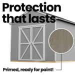 Rookwood 10 ft x 10 ft Wood Storage Shed with Floor, Engineered Timber Siding - Image 3