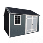 Sonata 12 ft x 10 ft Outdoor Wood Shed with Polycarbonate Roof and Loft - Image 3