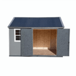 Sonata 12 ft x 10 ft Outdoor Wood Shed with Polycarbonate Roof and Loft - Image 8