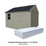 Sonata 12 ft x 10 ft Outdoor Wood Shed with Polycarbonate Roof and Loft - Image 9