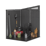 Suncast 6 ft x 5 ft Resin Storage Shed with Floor, Peppercorn Grey and Black - Image 5