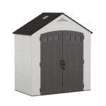 Suncast Vista 7 ft x 4 ft Resin Storage Shed, 28 sq ft, Floor Included