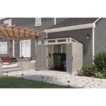 Suncast Modernist 7 ft x 7 ft Resin Outdoor Storage Shed, 317 cu ft - Image 3