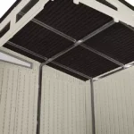Suncast Modernist 7 ft x 7 ft Resin Outdoor Storage Shed, 317 cu ft - Image 4