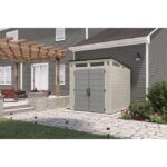 Suncast Modernist 7 ft x 7 ft Resin Outdoor Storage Shed, 317 cu ft - Image 9