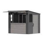 Suncast Cabana 8 ft x 7 ft Resin Storage Shed with Skylights, Floor Included