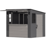 Suncast Cabana 8 ft x 7 ft Resin Entertainment Shed with Flip-Up Bar, Floor Included