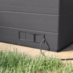 Suncast Cabana 8 ft x 7 ft Resin Entertainment Shed with Flip-Up Bar, Floor Included - Image 11