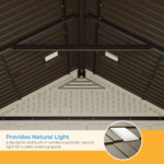 Suncast Tremont 547 cu ft Resin Storage Shed with Skylights (BMS8100) - Image 5
