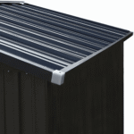 Veikous 8ft x 12ft Galvanised Steel Outdoor Storage Shed with Lockable Door - Image 5