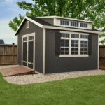 Handy Home Windemere 10ft W x 12ft D Wood Storage Shed with Dormer - Image 2