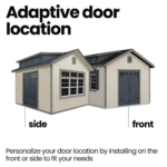 Handy Home Windemere 10ft W x 12ft D Wood Storage Shed with Dormer - Image 5