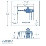Backyard Discovery Monterey Wooden Swing Set with Clubhouse, Playhouse and 10ft Slide - Image 5