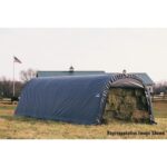 ShelterLogic ShelterCoat Round-Style Steel Garage with Powder-Coated Frame and UV-Treated Cover - Image 2