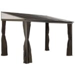 Sojag Portland No. 53 10 x 12 ft Wall Gazebo with Steel Roof