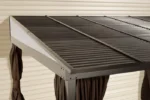 Sojag Portland No. 53 10 x 12 ft Wall Gazebo with Steel Roof - Image 4