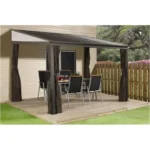 Sojag Portland No. 53 10 x 12 ft Wall Gazebo with Steel Roof - Image 2
