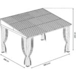 Sojag Portland No. 53 10 x 12 ft Wall Gazebo with Steel Roof - Image 5