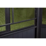 Sojag Charleston Solarium 12 x 15 ft Dark Grey Aluminium with Galvanised Steel Roof - Image 3