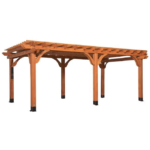 Backyard Discovery Beaumont 20 ft x 12 ft Cedar Wood Pergola with PowerPort