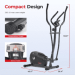 Sunny Health & Fitness Programmable Magnetic Elliptical Cross-Trainer with LCD Console - Image 3