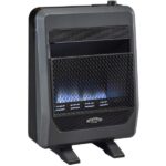 Bluegrass Living Vent-Free Natural Gas Blue Flame Space Heater 20,000 BTU with Blower and Base Feet