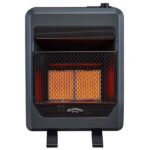 Bluegrass Living Natural Gas Vent-Free Infrared Gas Space Heater 20,000 BTU with Blower and Base Feet