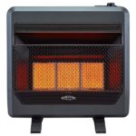 Bluegrass Living Natural Gas Vent-Free Infrared Gas Space Heater 30,000 BTU with Blower and Base Feet