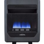 Bluegrass Living Propane Vent-Free Blue Flame Gas Space Heater 20,000 BTU with Blower and Base Feet