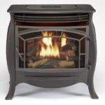 Duluth Forge Dual Fuel Ventless Gas Stove, 26,000 BTU, Remote Control, Matte Black (Model FDSR25)