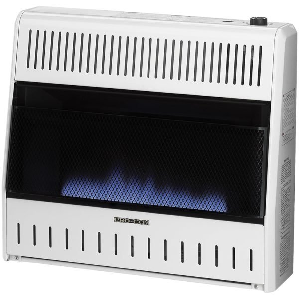 hw-363-image-1.jpg ProCom Reconditioned Dual-Fuel Ventless Blue Flame Heater, 30,000 BTU, Thermostat Control - Image 1