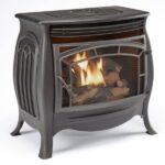 Duluth Forge Dual-Fuel Ventless Gas Stove, 26,000 BTU, Remote Control, Matte Black Finish (FDSR25)