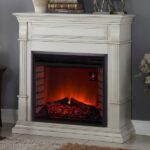 Duluth Forge Full-Size Electric Fireplace with Mantel, 1,350 W, Antique White Finish (EL1350-2-AW) - Image 2
