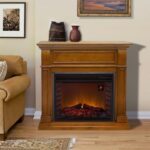 Duluth Forge Full-Size Electric Fireplace with Mantel, 1,350 W, Apple Spice Finish (EL1350-3-AS) - Image 2