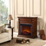 Duluth Forge Full-Size Electric Fireplace with Mantel, 1,350 W, Apple Spice Finish (EL1350-4-AS) - Image 4