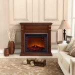 Duluth Forge Full-Size Electric Fireplace with Mantel, 1,350 W, Apple Spice Finish (EL1350-4-AS) - Image 5