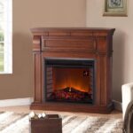 Duluth Forge Full-Size Electric Fireplace with Remote, 1,350 W, Auburn Cherry Finish - Image 3