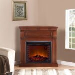 Duluth Forge Full-Size Electric Fireplace with Remote, 1,350 W, Auburn Cherry Finish - Image 4