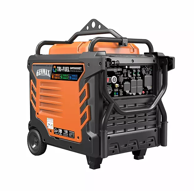 hw-39-image-1.png Genmax Portable Inverter Generator, 11000W Tri-Fuel, Remote Start, CO Sensor, Pure Inverter Power - Image 1