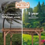 Beaumont 14 x 12 Cedar Wood Pergola with PowerPort (3 Sockets, 3 USB) - Image 3
